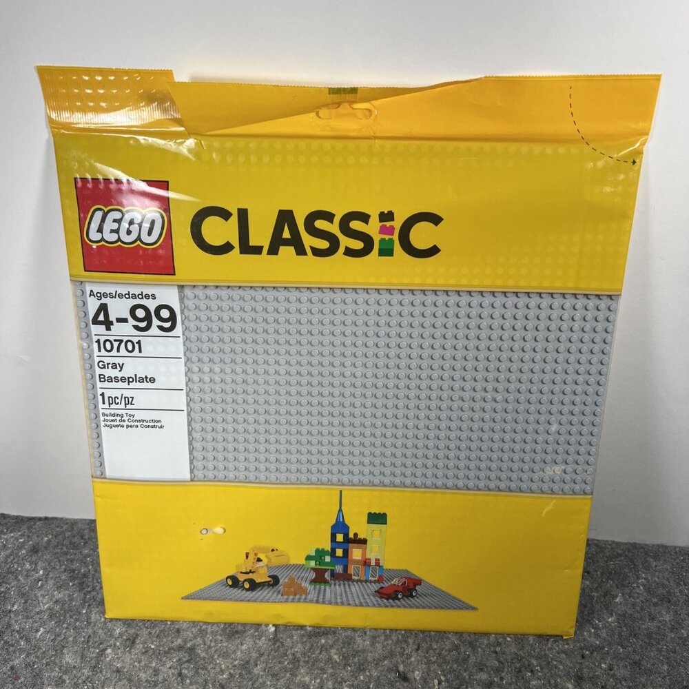 LEGO - Classic Baseplate 10701 Gray - 673419233750 New Sealed